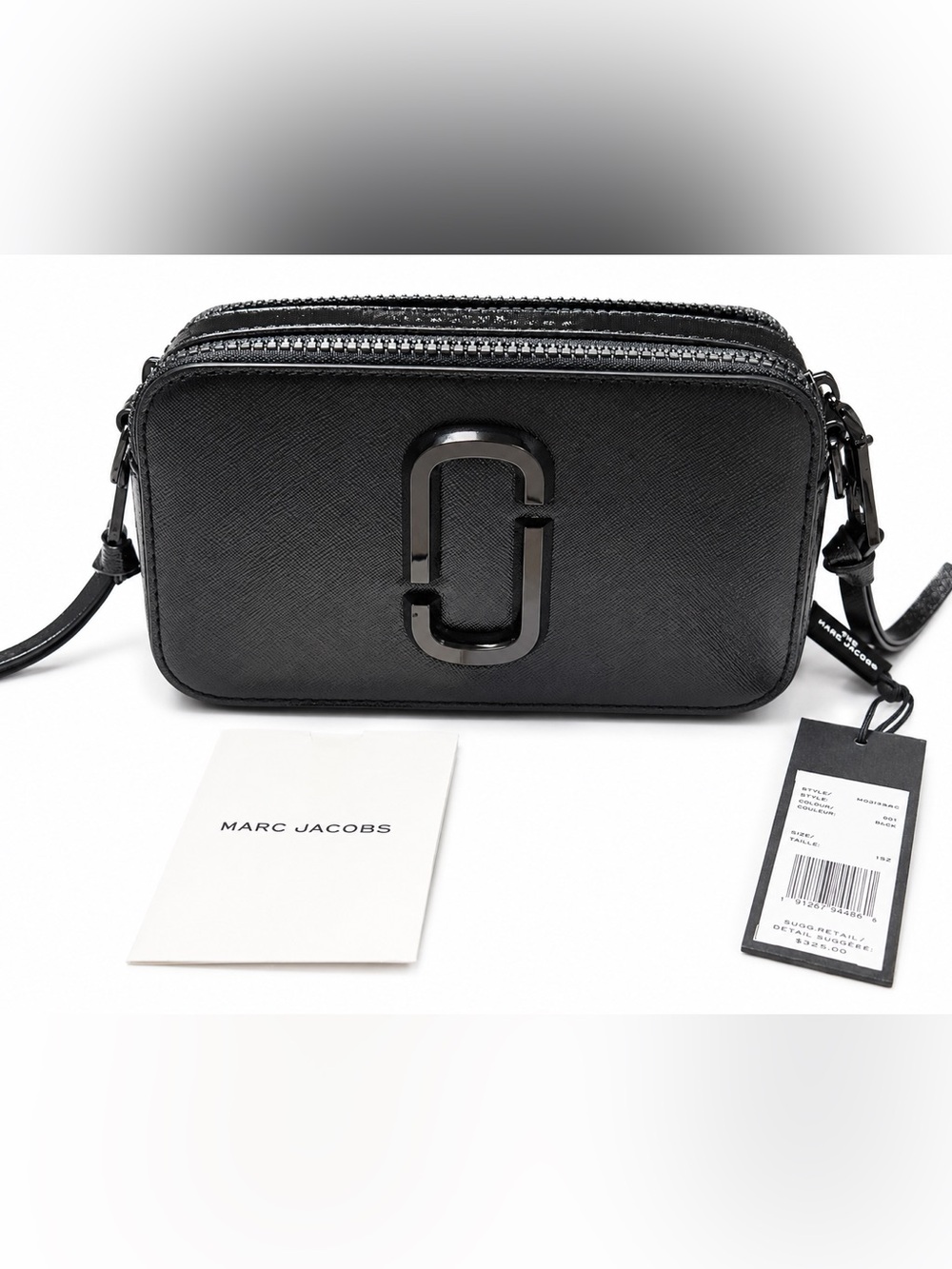 Marc Jacobs The Snapshot DTM Camera Bag Black Leather NWT Dust Bag M0014867